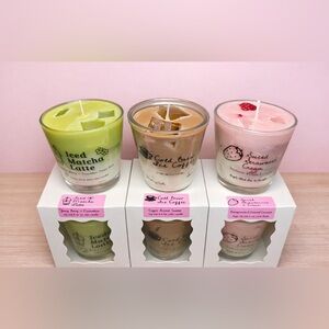Handcrafted & Hand Poured Natural Soy Candles Dessert Inspired 6-8oz 4” Glass